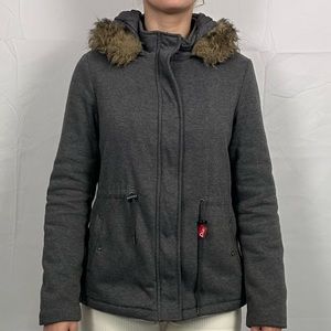 Rue 21 gray winter hoodie jacket